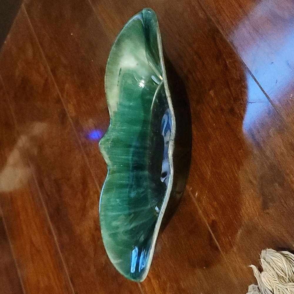 Rectangle Fluted Blue Mountain Dish